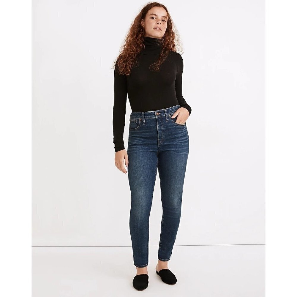 Madewell Curvy High-Rise Skinny Jeans Lanette Wash Womens Size 28